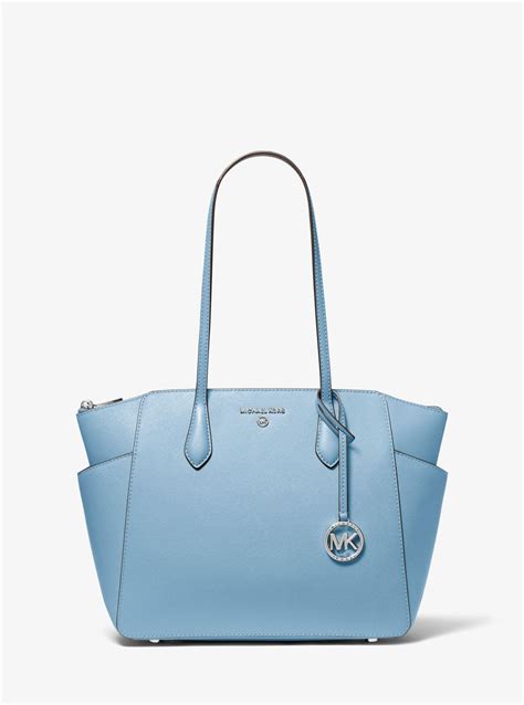 michael michael kors leather tote|Michael Kors medium tote bags.